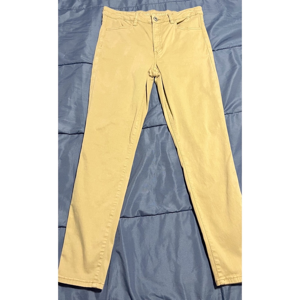 AE Hi Rise Jegging color tan